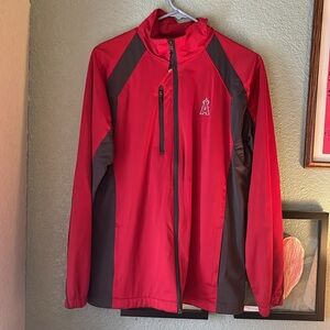 Angels Baseball Women’s Large Windbreaker Red